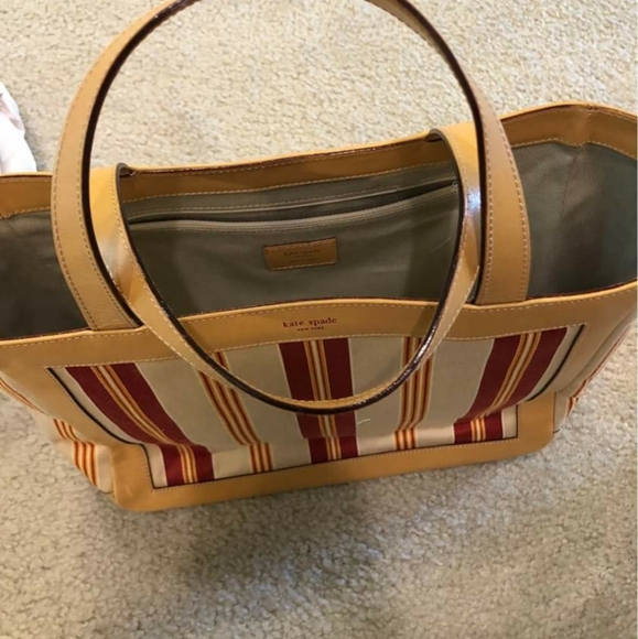 KATE SPADE SUMMER MONTEREY STRIPE TOTE BAG * - Picture 4 of 9